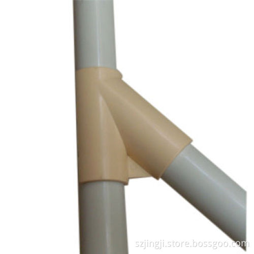 Plastic Pipe Fitting,Rigid 45 Degree Structure ,Diameter is 28mm in Beige Color